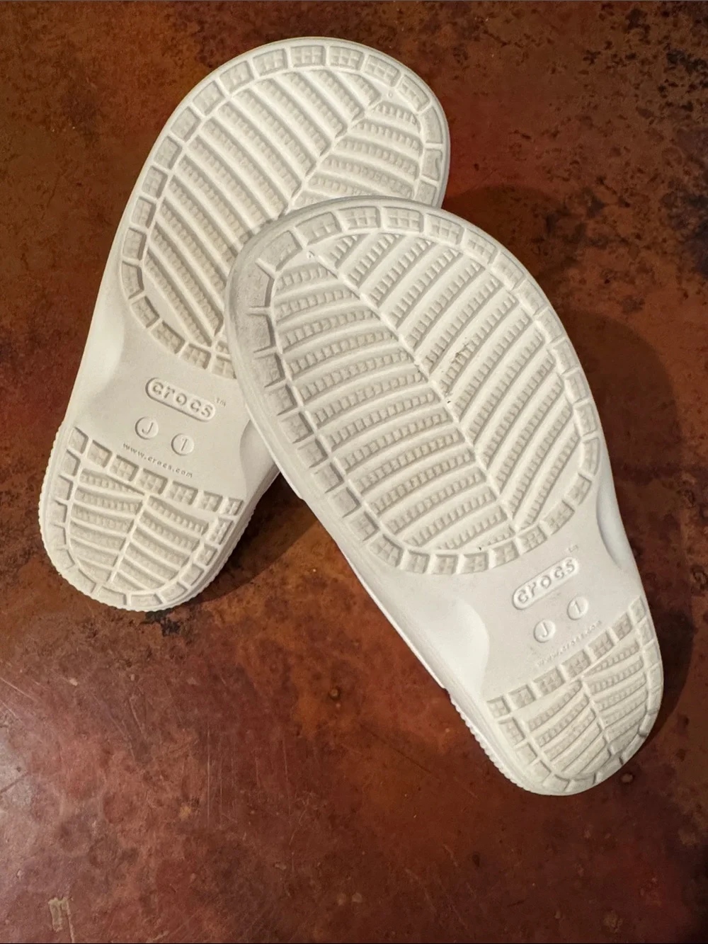 Croc Kids White Slide Sandals with Cute jibbits